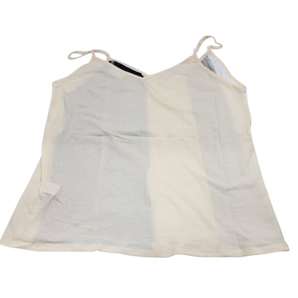 Bibi Pallet Color Block Knit Cami Top With Adjustable Straps Sleeveless Design L - Picture 2 of 5